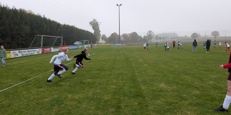 Aufwärmen vor dem Spiel